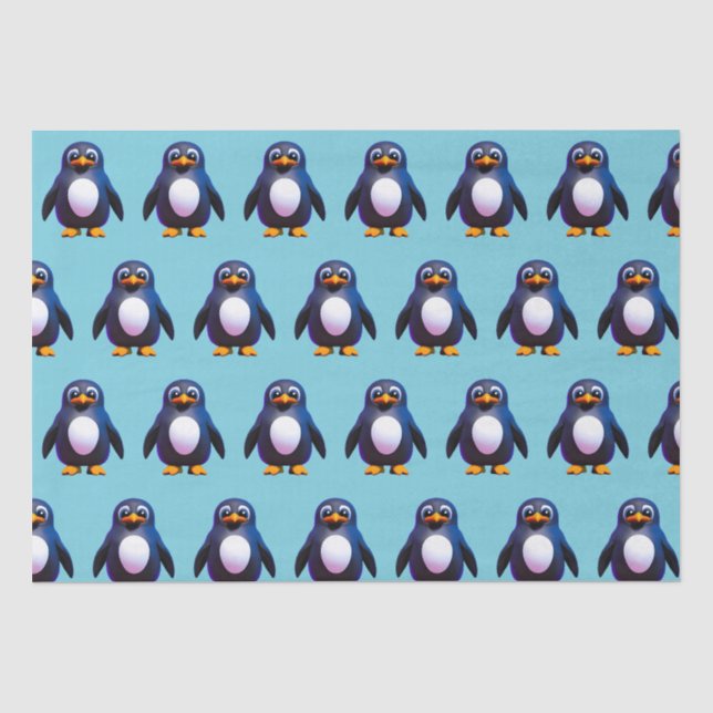 Seda Papel de tejido pingüino (Anverso)