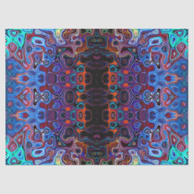 Seda papel de tejido psicodélico tradicional (Anverso)