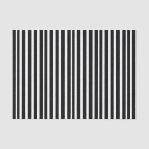 Seda Papel de tejido rayado negro y blanco grueso