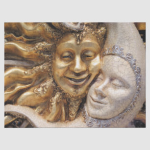 Seda papel de tejido solar y lunar