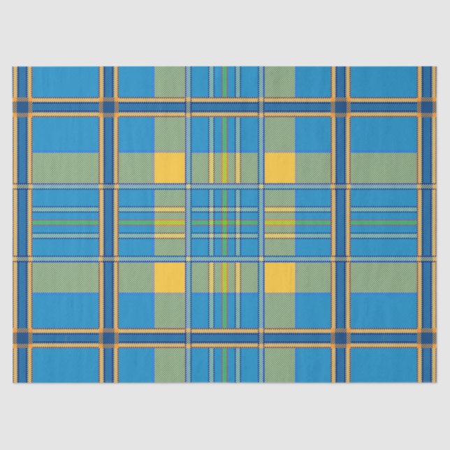 Seda papel de tejido tartán de plaid escocés (Anverso)