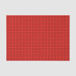 Seda Papel de Tejido Tartán Rojo HAMbWG