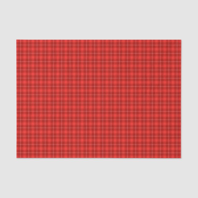 Seda Papel de Tejido Tartán Rojo HAMbWG (Anverso)