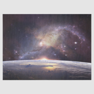 Seda papel de tejido terrestre y espacial