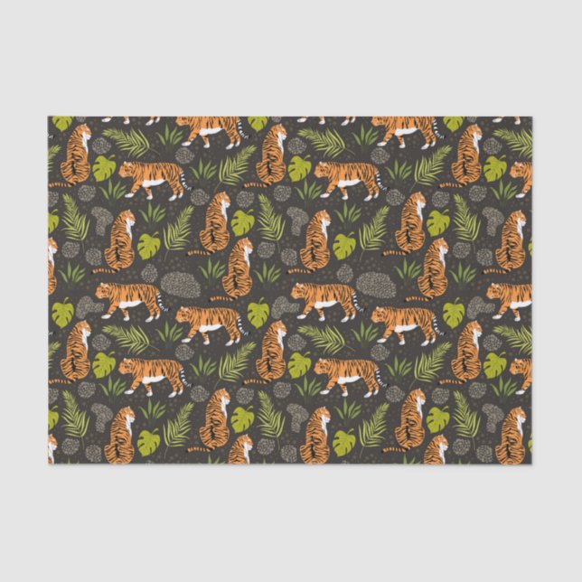 Seda Papel de tejido tigre (Anverso)