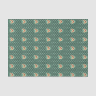 Seda Papel de tejido verde azulado geométrico Rosy Mapl