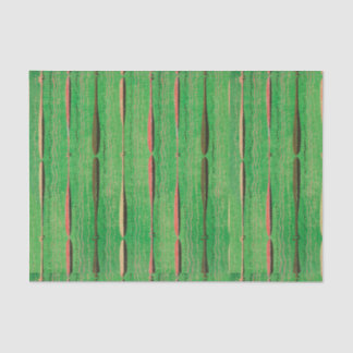 SEDA PAPEL DE TEJIDO VERDE PATRÓN DE WOODBLOCK JAPONÉS