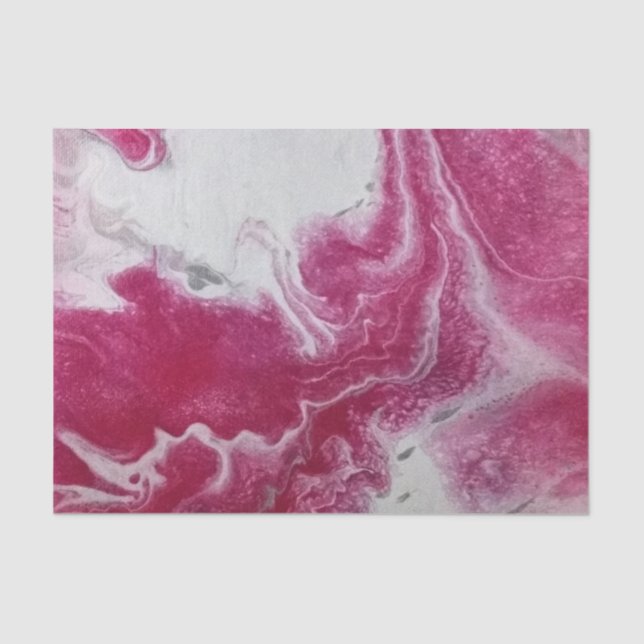 Seda Papel de tejidos abstracto de mármol rosa (Anverso)