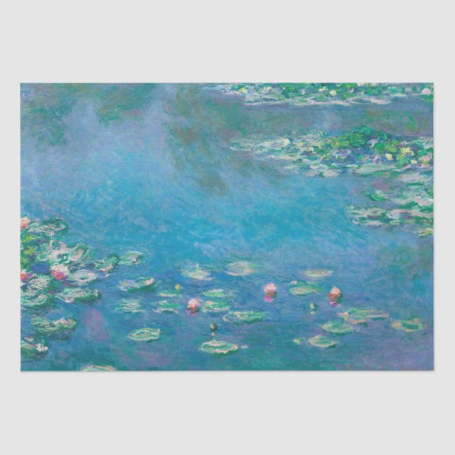 SEDA PAPEL DE TEJIDOS :AGUAS: MONET (Anverso)