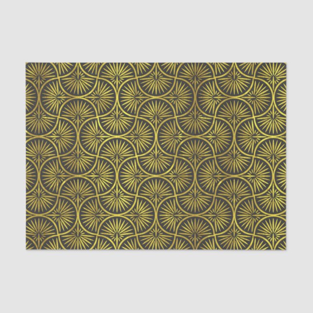 Seda Papel de tejidos Art Deco 2 (Anverso)