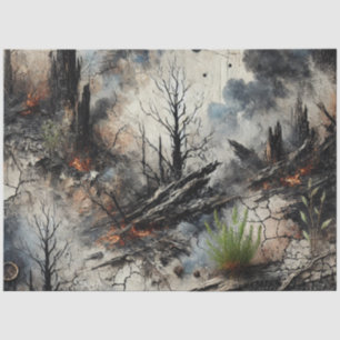 Seda Papel de tejidos artísticos para incendios posteri