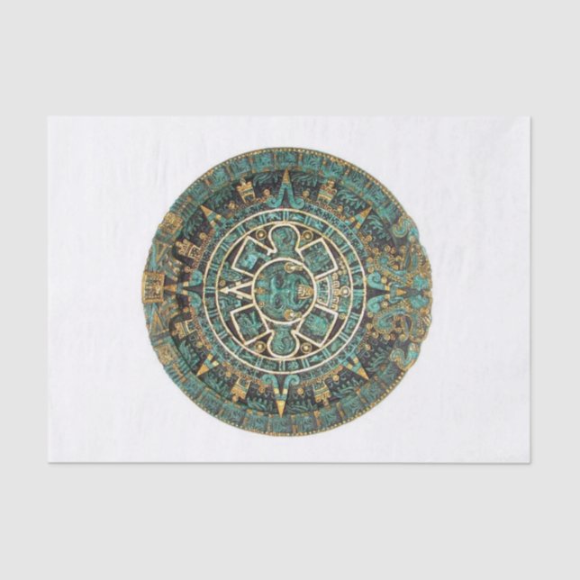 Seda Papel de tejidos azteca (Anverso)