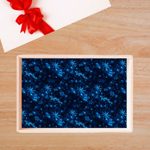 Seda Papel de tejidos azul y brillante profundo para co
