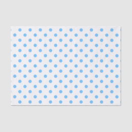 Seda Papel de tejidos azul y polkadots
