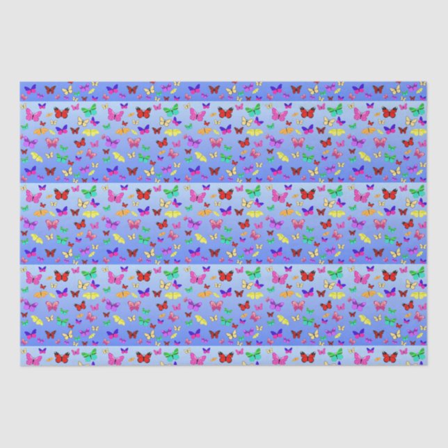 Seda Papel de tejidos azules (Anverso)
