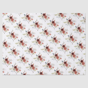 Seda Papel de tejidos Boda floral de la mezcla otoño