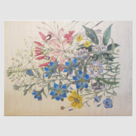 Seda Papel de tejidos botánicos vintage y limpio