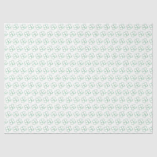Seda Papel de tejidos - Brotes de Shamrock verde