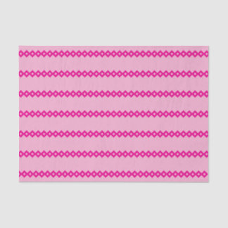 Seda Papel de tejidos - Cadena rosa de formas de diaman
