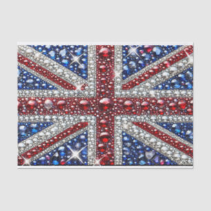 Seda Papel de tejidos con diseño de colores británicos