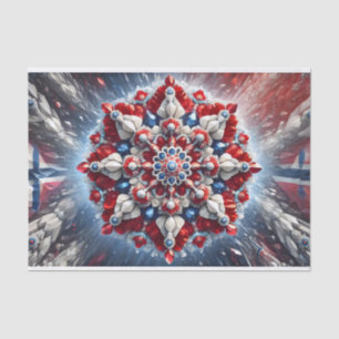 Seda Papel de tejidos con diseño de colores noruego