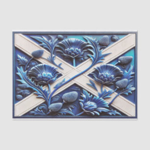 Seda Papel de tejidos con el diseño Scottish Thistles