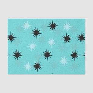 Seda Papel de tejidos con estallidos turquesa atómicos