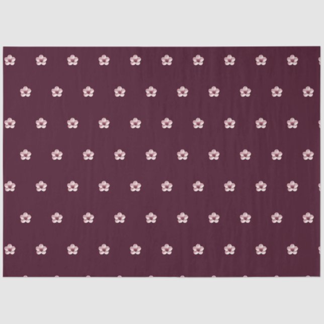 Seda Papel de tejidos con flores de cerezo (Anverso)