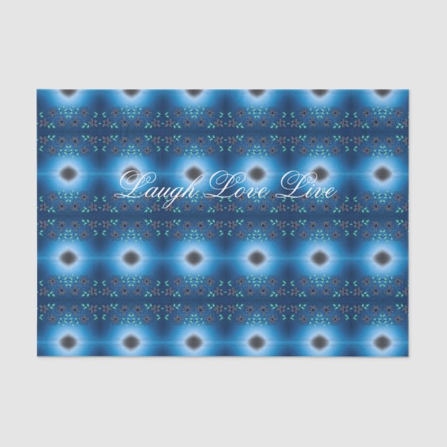 Seda Papel de tejidos con flores inspiradoras (Anverso)