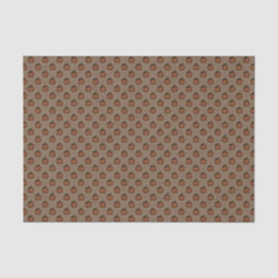 Seda Papel de tejidos con motivos de calabaza marrón