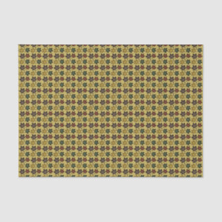 Seda Papel de tejidos con motivos de leafy amarillo