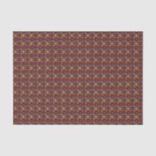Seda Papel de tejidos con motivos de Leafy Rojo