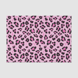 Seda Papel de tejidos con motivos de leopardo rosa de d