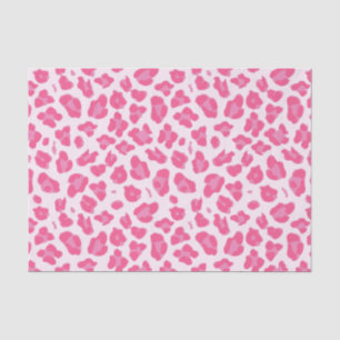Seda Papel de tejidos con motivos de leopardo rosa eleg