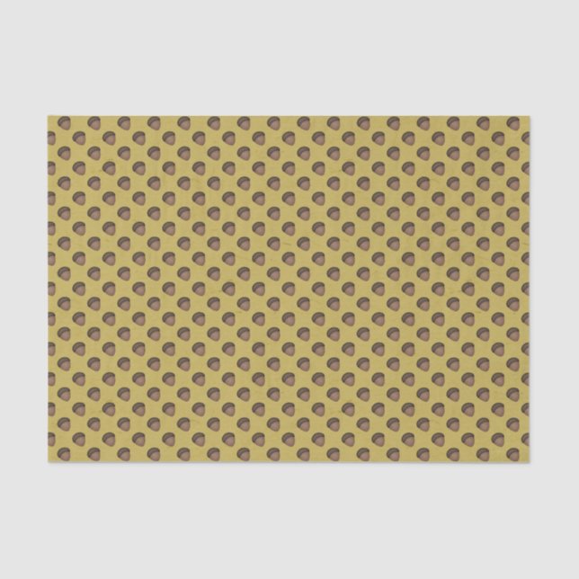 Seda Papel de tejidos con motivos de maíz amarillo (Anverso)