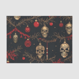 Seda Papel de tejidos con ornamentos de cráneo