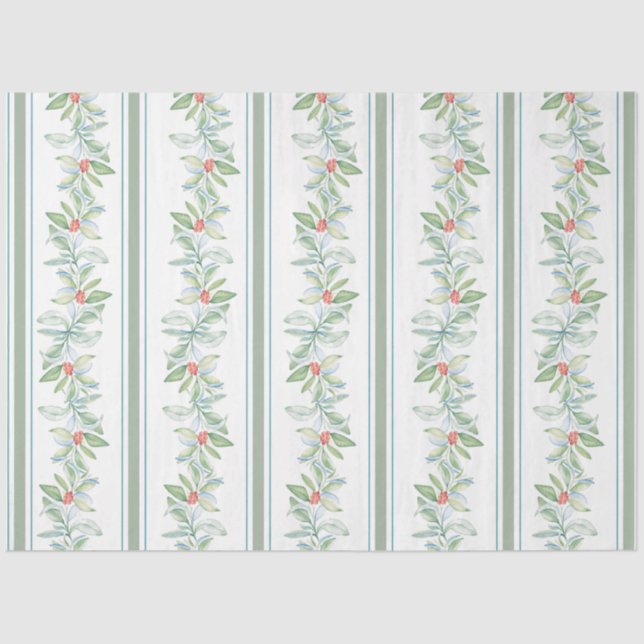 Seda Papel de tejidos con tema de vacaciones acuarela b (Anverso)