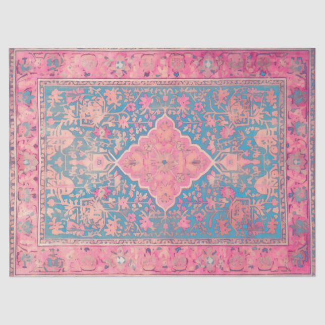 Seda Papel de tejidos con un patrón persa (Anverso)