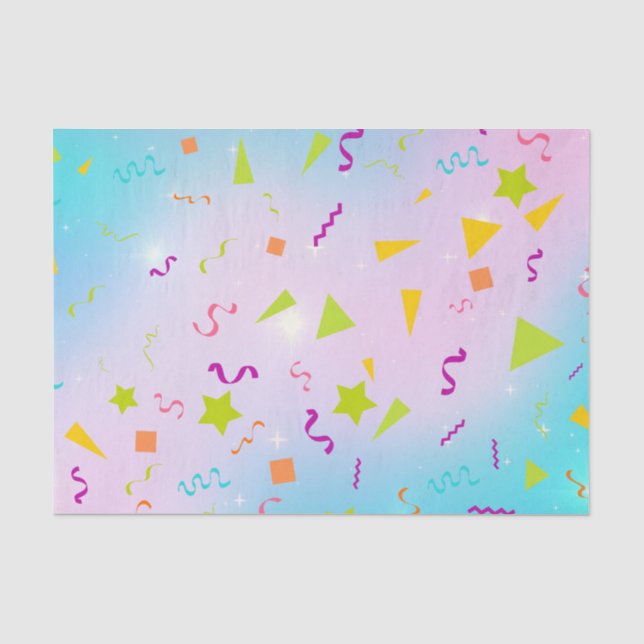 Seda Papel de tejidos de 10 libras, confeti (Anverso)