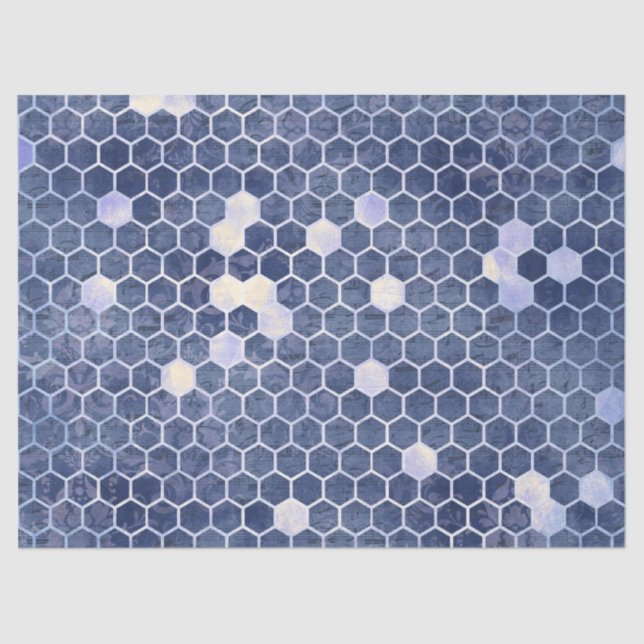 Seda Papel de tejidos de 14 diseños de la serie Blue Be (Anverso)