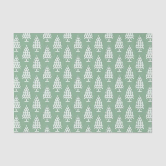 Seda Papel de tejidos de árbol de navidad de Winter Kni (Anverso)