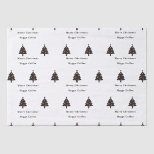 Seda Papel de tejidos de árbol de Navidad negro persona