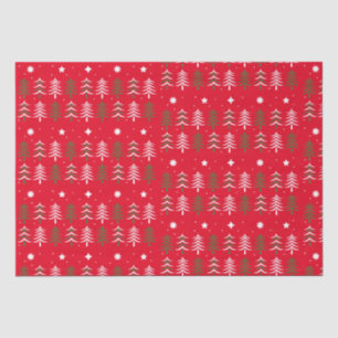 Seda Papel de tejidos de árboles de Navidad