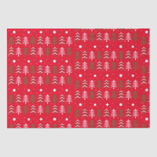 Seda Papel de tejidos de árboles de Navidad