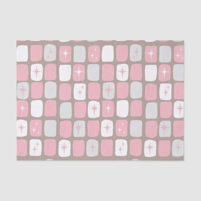 Seda Papel de tejidos de arranque rosa retro (Anverso)