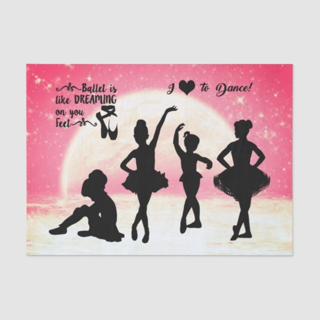 Seda Papel de tejidos de ballet (Anverso)