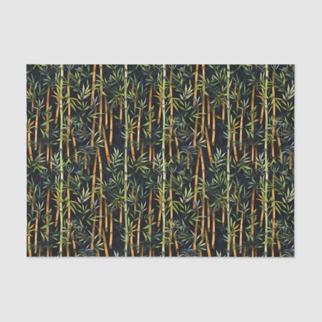 Seda Papel de tejidos de bambú panda (Anverso)