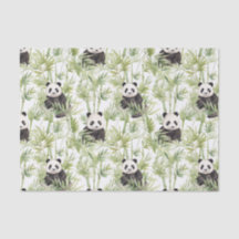 Papel de tejidos de bambú panda