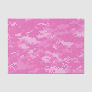 Seda Papel de tejidos de camuflaje del EJÉRCITO rosa AC