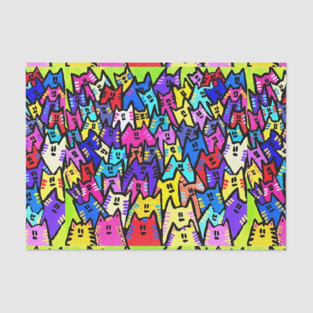 Seda Papel de tejidos de CATS (Anverso)